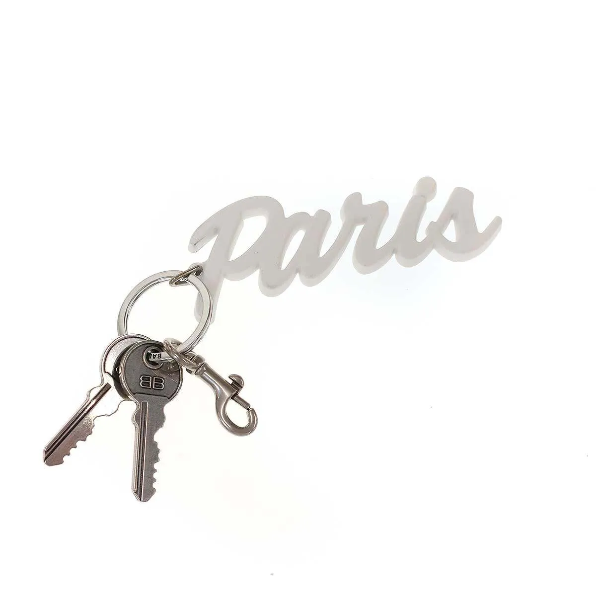 BALENCIAGA バレンシアガ Paris Keyring charm キーリング