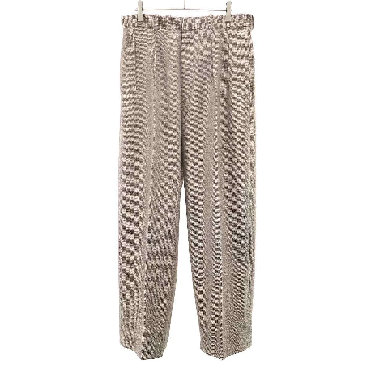 MAATEE&SONS マーティーアンドサンズ 25AW JEFFERLY TWEED 2PLEATS TROUSER ツイードトラウザーパンツ