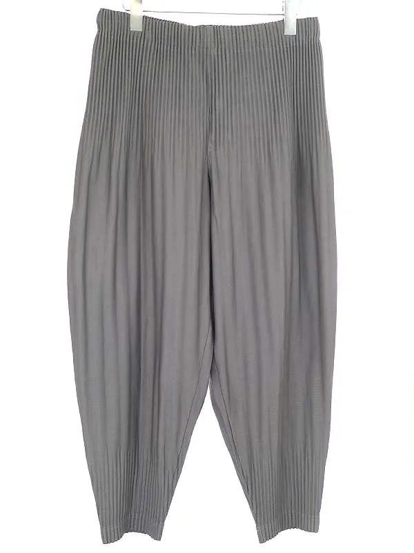 ISSEY MIYAKE オムプリッセ イッセイミヤケ プリーツワイドテーパードパンツ