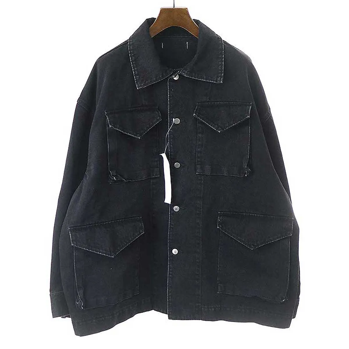 ISSUETHINGS イシューシングス 23AW type-1 オーバーサイズデニムジャケット 23a/011-c-06-bk-00