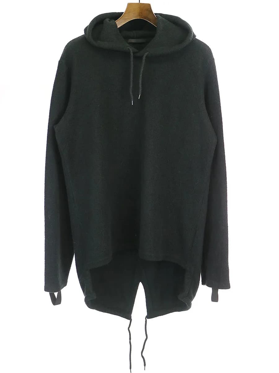 HELMUT LANG ヘルムートラング 03AW プルオーバーロングフリースパーカー
