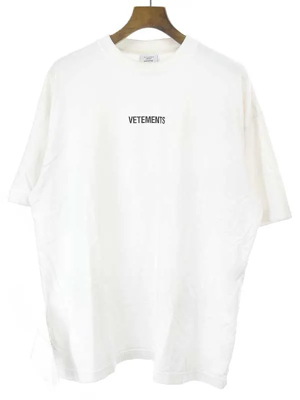 VETEMENTS ヴェトモン 19AW inverted Logo Tee ロゴプリントTシャツ