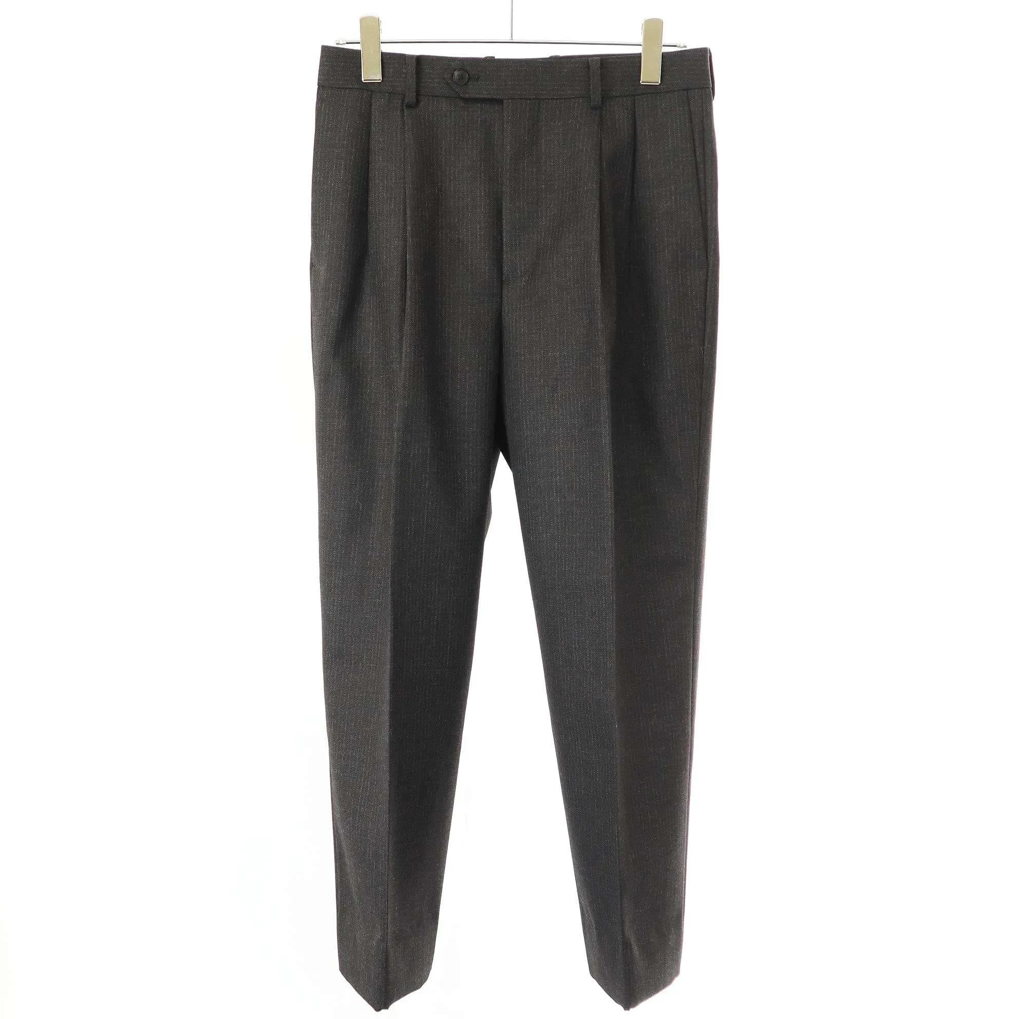 AURALEE オーラリー 22AW BLUEFACED WOOL DOBBY SLACKS ブルーフェイスウールドビースラックスパンツ