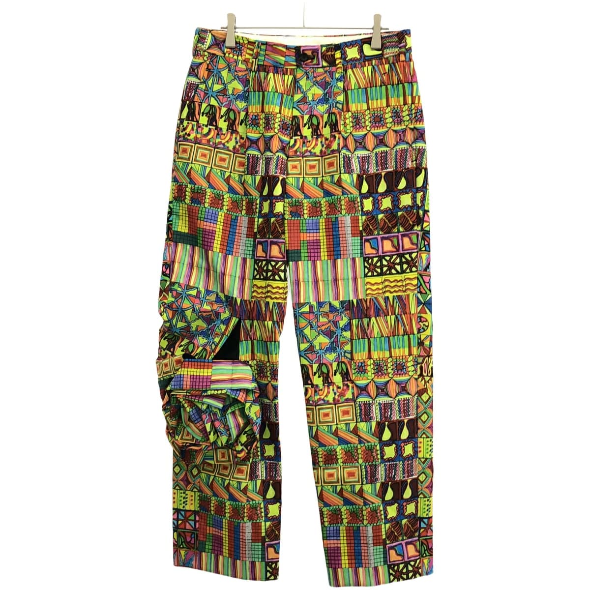 COMME des GARCONS コムデギャルソン 13AW Dan Michiels 幾何学プリントニーカットパンツ