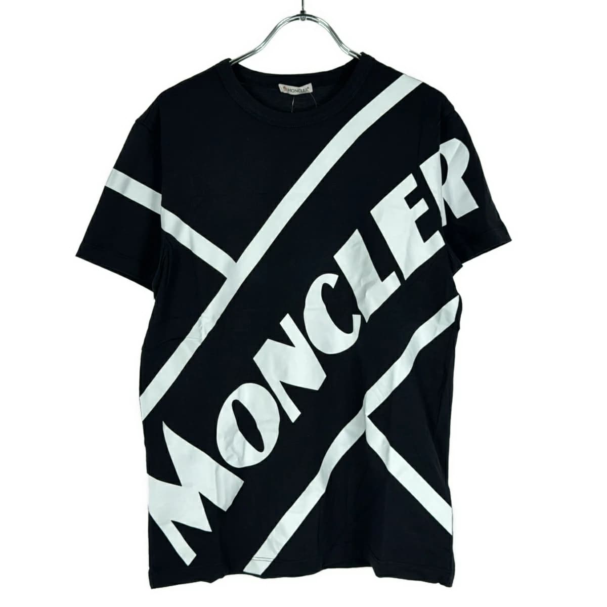 MONCLER モンクレール MAGLIA T-SHIRT ロゴプリントTシャツ F10918C70610 ダークネイビー系