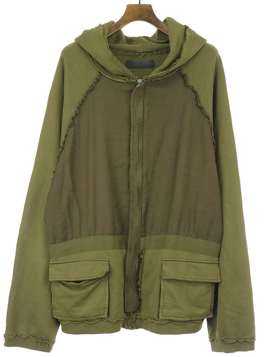HAIDER ACKERMANN ハイダーアッカーマン 16AW オーバーサイズドスウェットジップアップパーカー