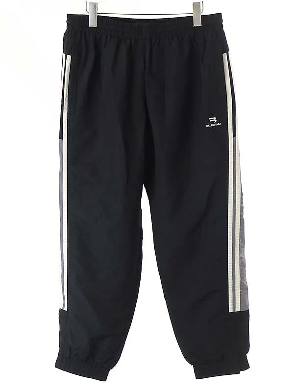 BALENCIAGA バレンシアガ 22SS SPORTY B TRACK PANTS サイドラインジップトラックパンツ