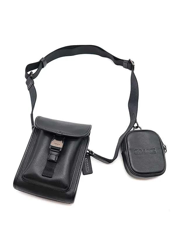 COACH コーチ チャーターノースサウスレザーショルダーバッグ