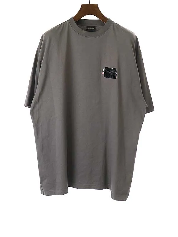 BALENCIAGA バレンシアガ 23SS GAFFER TEE ラージフィット キャンペーンロゴ テープTシャツ