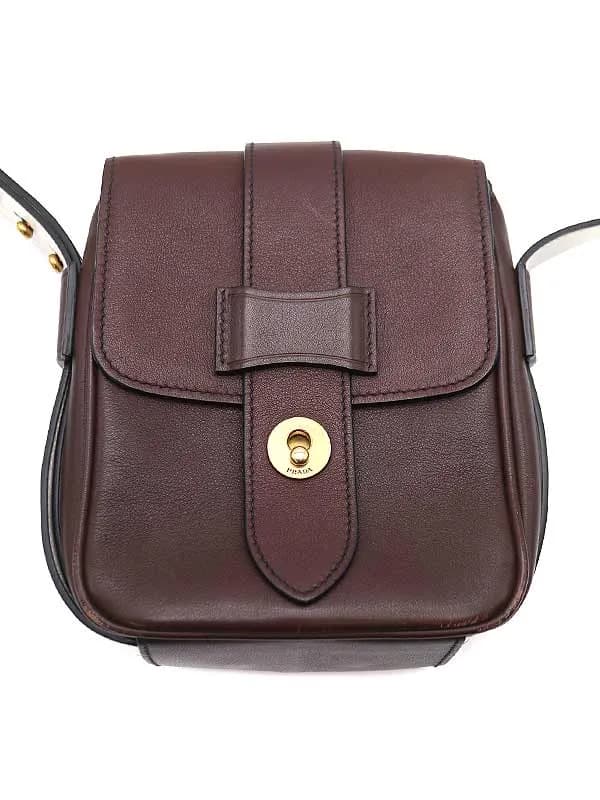 PRADA プラダ 16AW スタッズレザーショルダーバッグ
