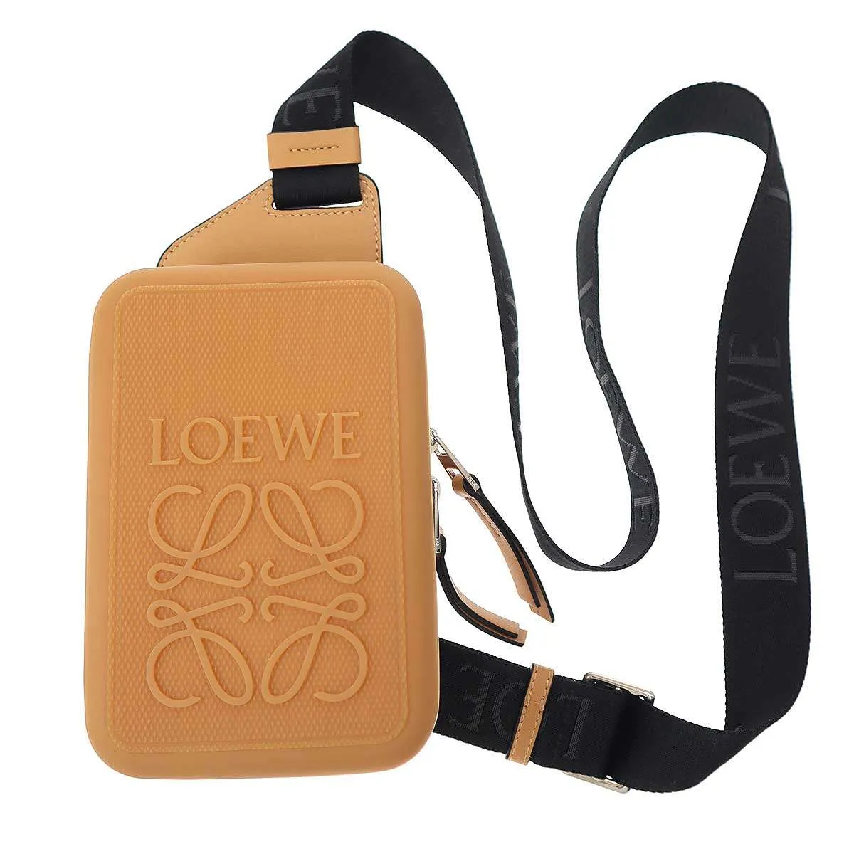 LOEWE ロエベ モールデッド スリング ダイヤモンドラバー カーフ クロスボディバッグ
