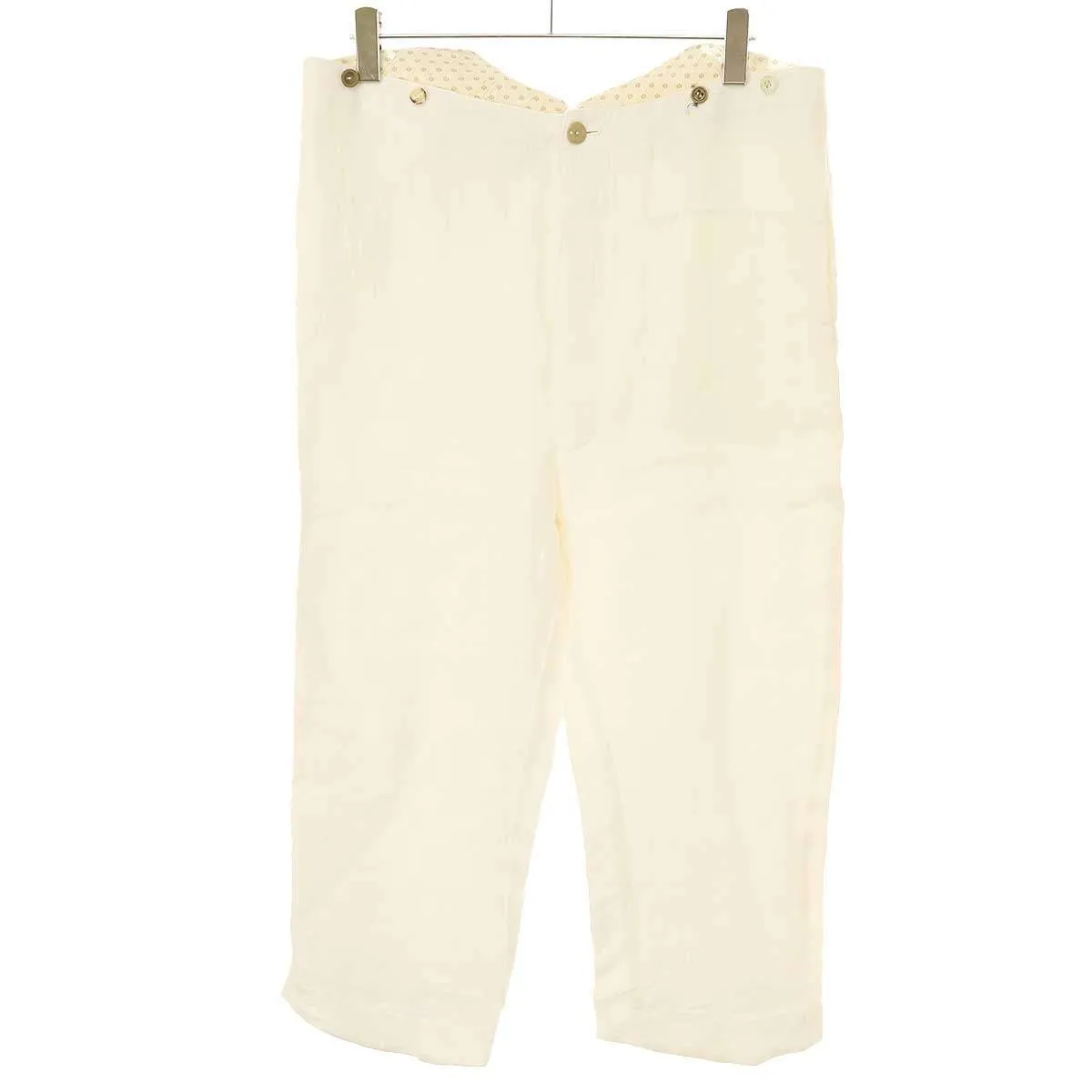 ARCHIVIO J.M.Ribot アルキビオ J.M. リボット アンティークボタンヘンプトラウザーズパンツ PA14/LW
