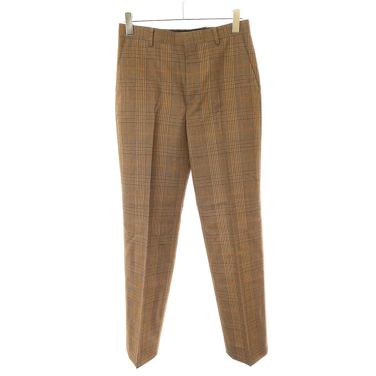AURALEE オーラリー 24AW BLUEFACED WOOL CHECK SLACKS チェックスラックスパンツ A24AP02CB