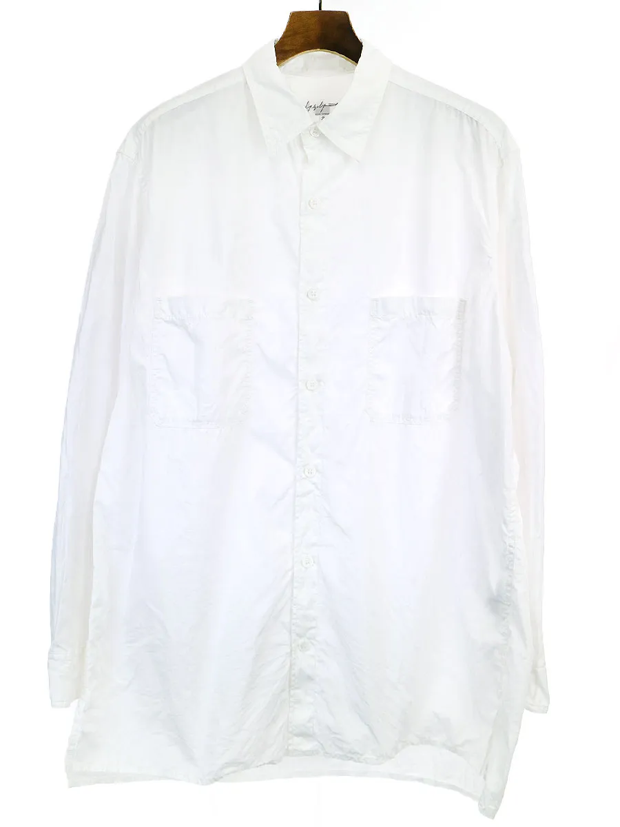 Yohji Yamamoto ヨウジヤマモト プール オム 19SS 環縫いブロード台衿シャツ