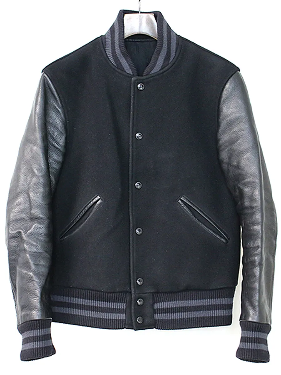 Rags McGREGOR ラグス マックレガー 13AW 袖レザー切替メルトンウールスタジャン