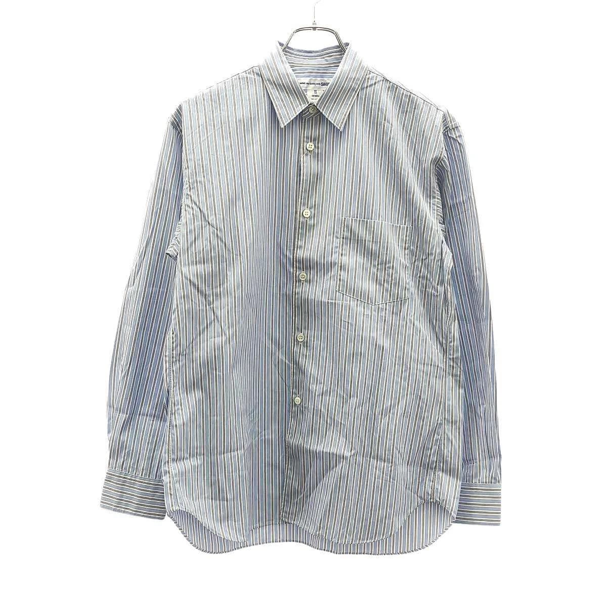 COMME des GARCONS コムデギャルソンシャツ Yarn Dyed Cotton Stripe Poplin コットンストライプポプリンシャツ FZ-B125