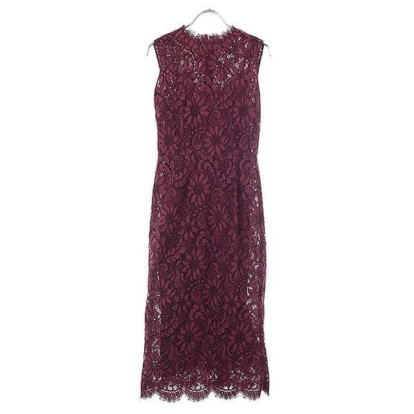 DOLCE&GABBANA ドルチェ&ガッバーナ ノースリーブレース ドレスワンピース F6VB9T/FLM96