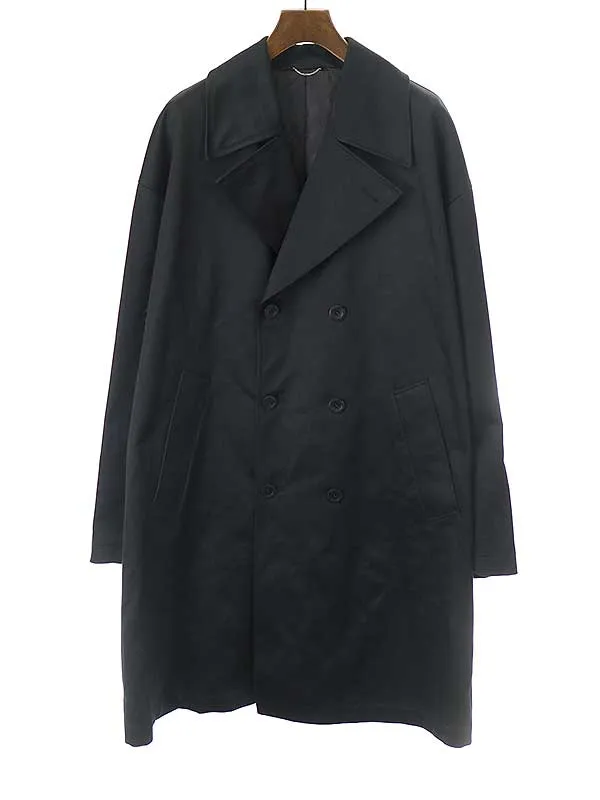 JOHN LAWRENCE SULLIVAN ジョン ローレンス サリバン 23SS コットンサテンオーバーサイズトレンチコート