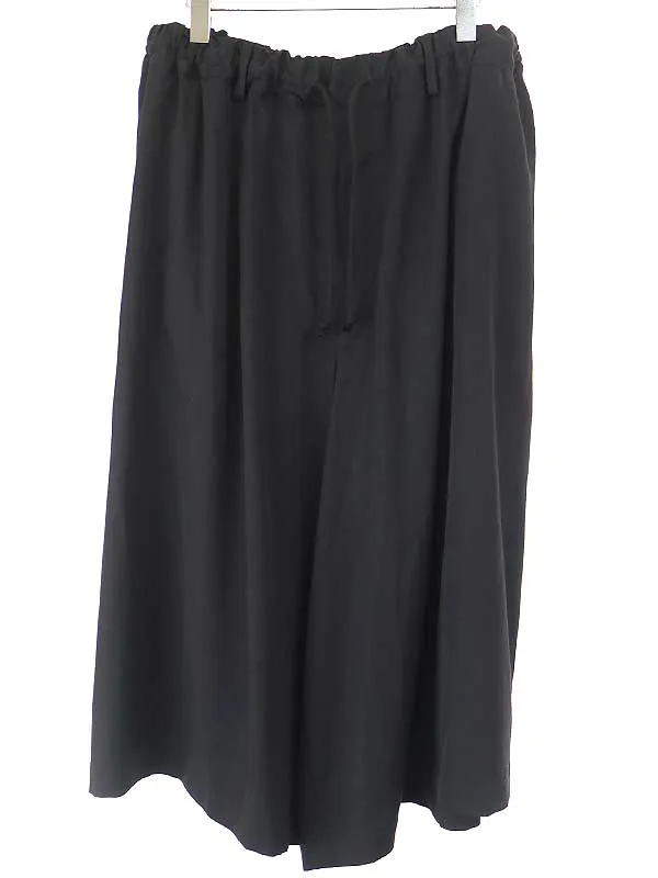 Yohji Yamamoto ヨウジヤマモトプールオム 19AW クロップドイージーワイドパンツ