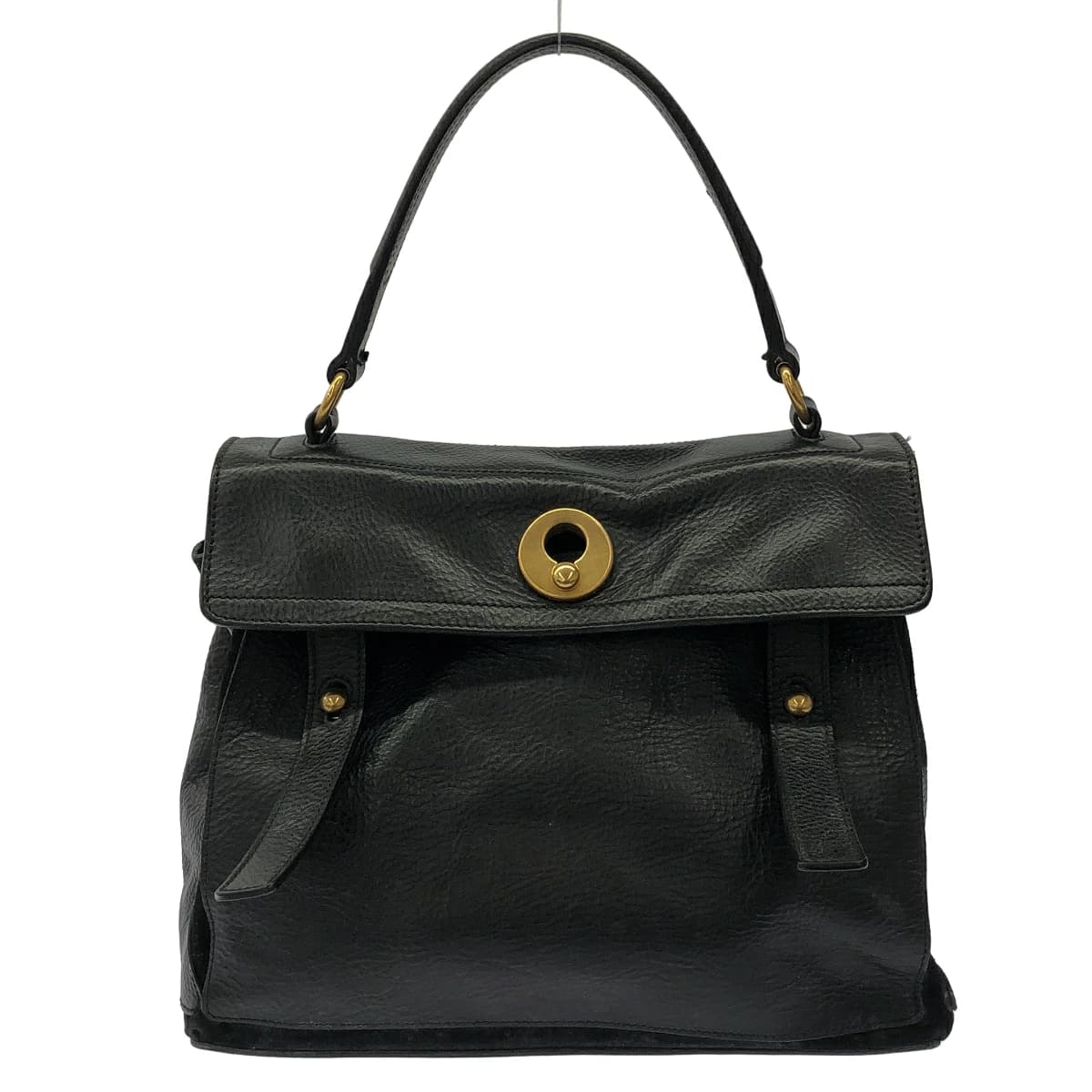 SAINT LAURENT イヴサンローラン ミューズトゥ レザーハンドバッグ 197149