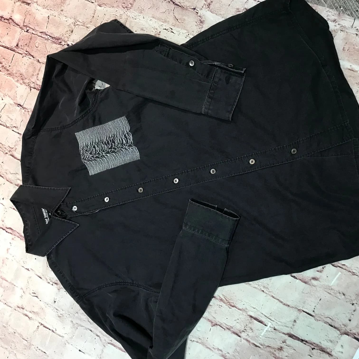 RAF SIMONS RAF SIMONS 2003AW closer期 Unknown Pleasur刺繍シャツ