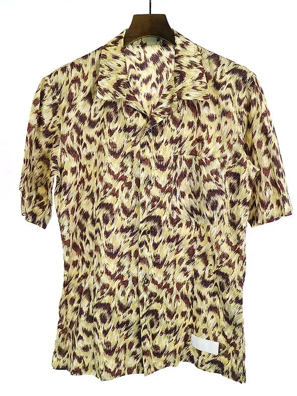 ISAMU KATAYAMA BACKLASH イサムカタヤマ バックラッシュ 13SS レオパードリバティプリントコットンシャツ
