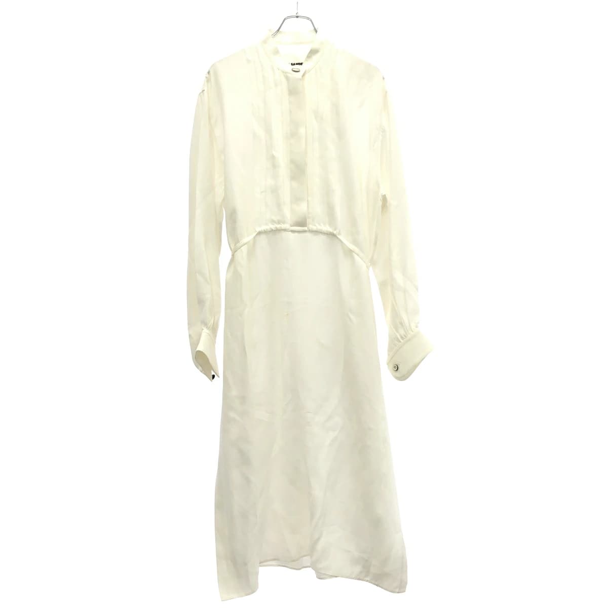 JIL SANDER ジルサンダー 23AW レーヨンシルクプリーツベルトワンピース
