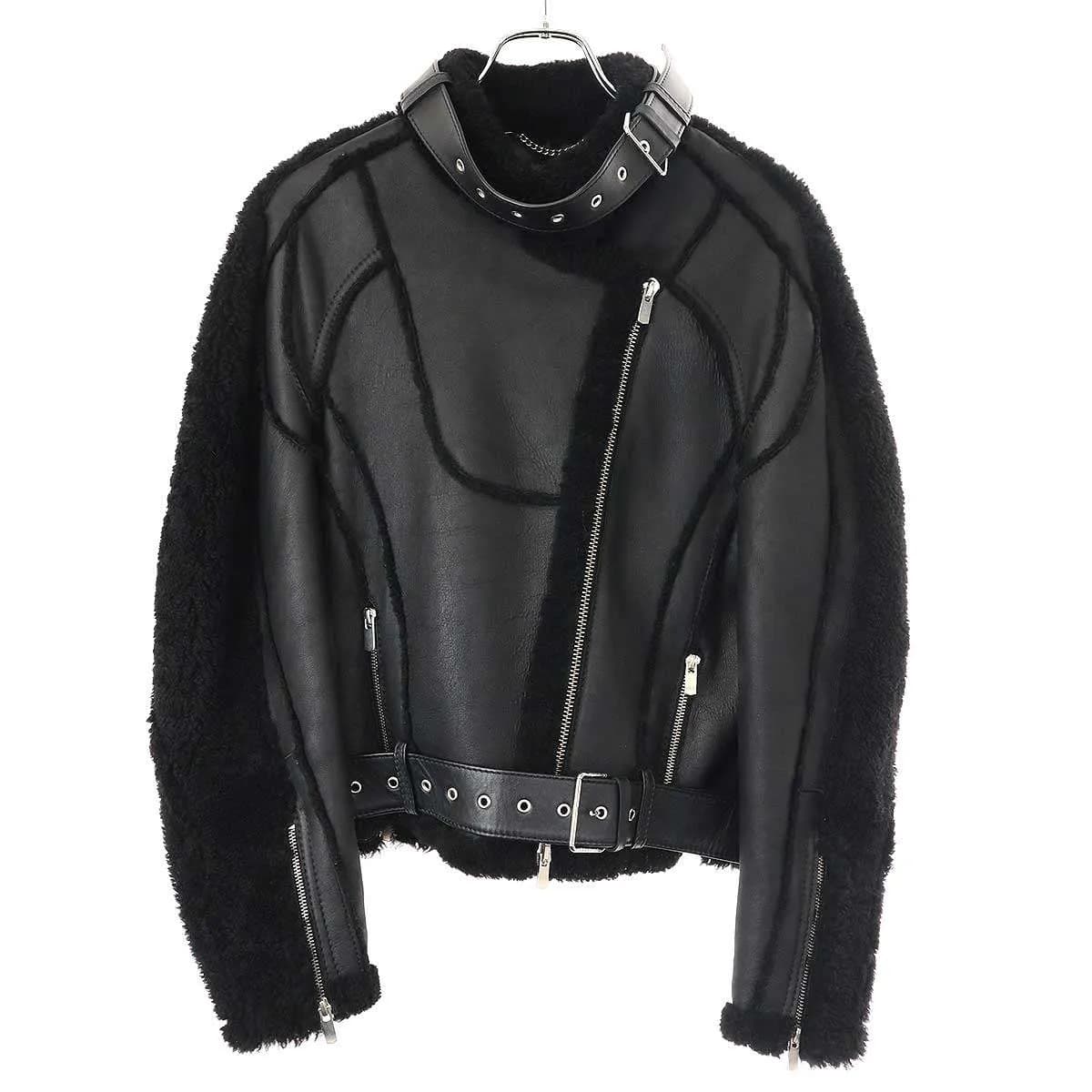 Peter Do ピーター ドゥー 20SS Black Car Seat Shearling Jacket ムートンレザーライダースジャケット PD-SS20-506A