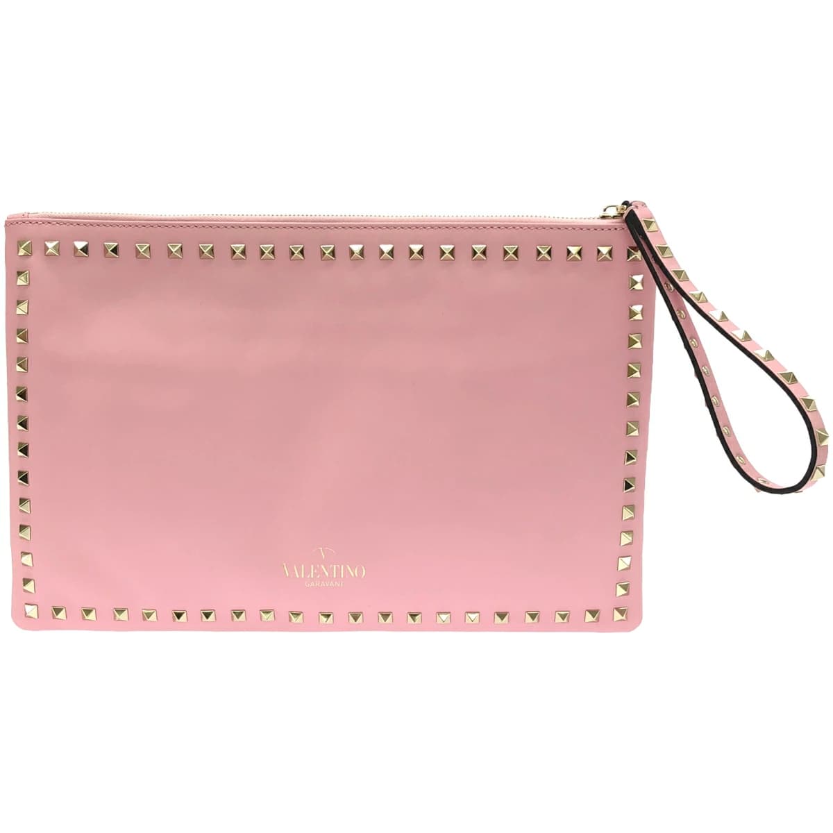 VALENTINO ヴァレンティノ ロックスタッズレザークラッチバッグ