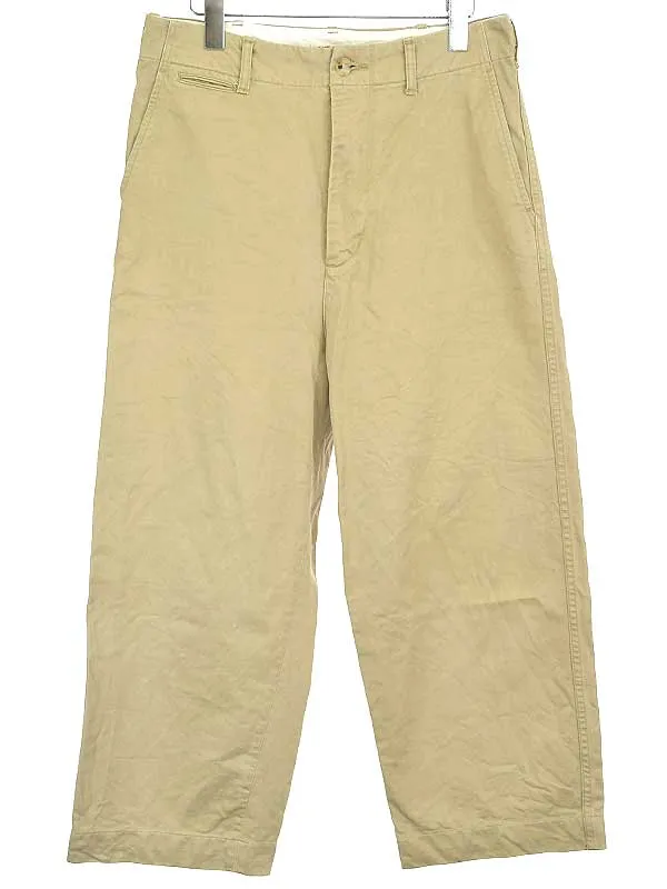 AURALEE オーラリー 20AW WASHED FINX CHINO WIDE PANTS ウォッシュドフィンクスチノワイドパンツ