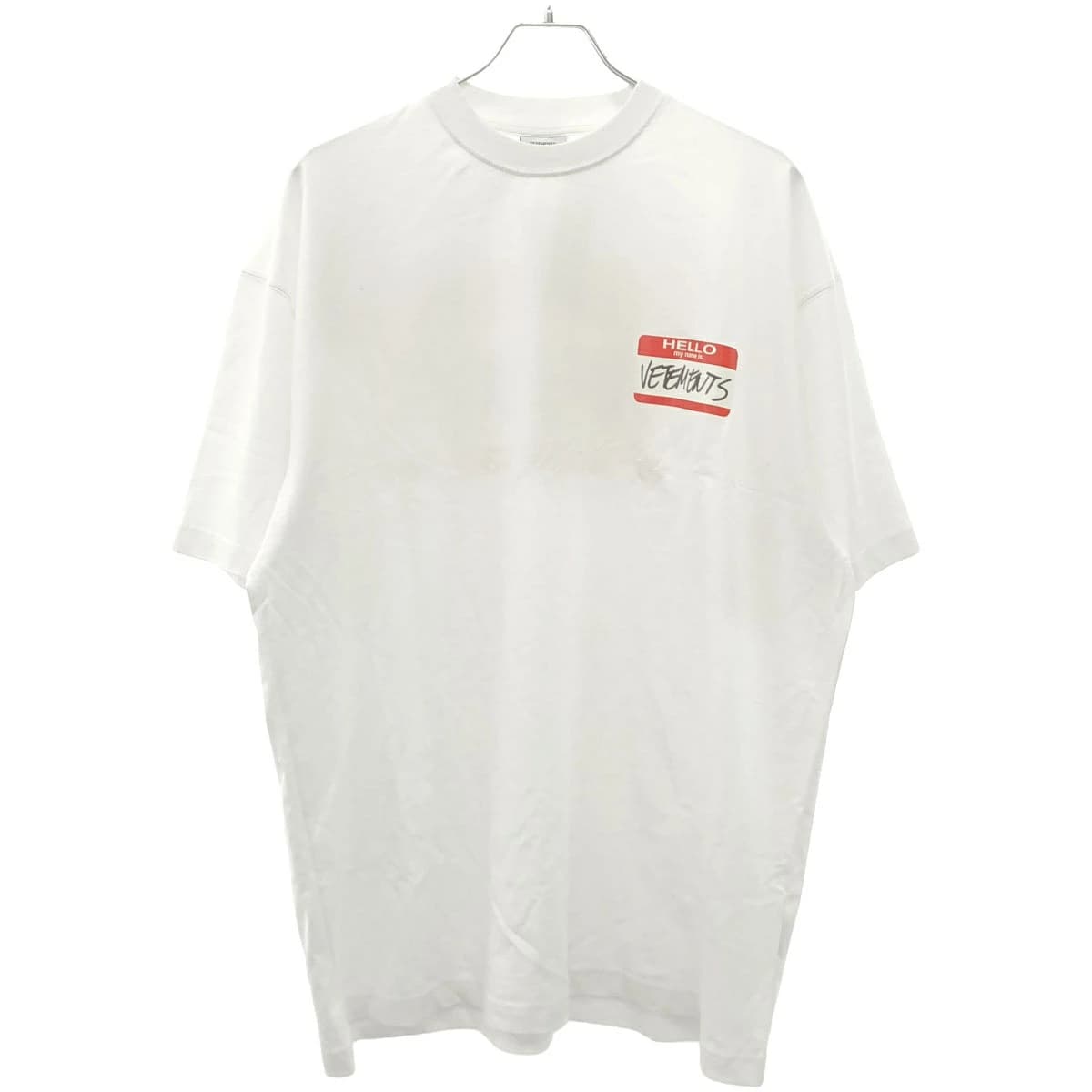VETEMENTS ヴェトモン 22SS My Name Is tag-print T-shirt Tシャツ
