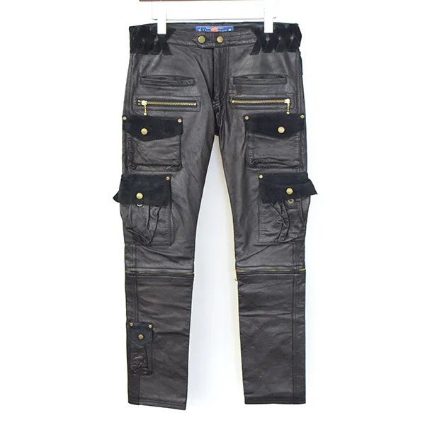 blackmeans ブラックミーンズ 11AW 2WAY MILITARY LEATHER PANTS 2WAYミリタリーレザーパンツ