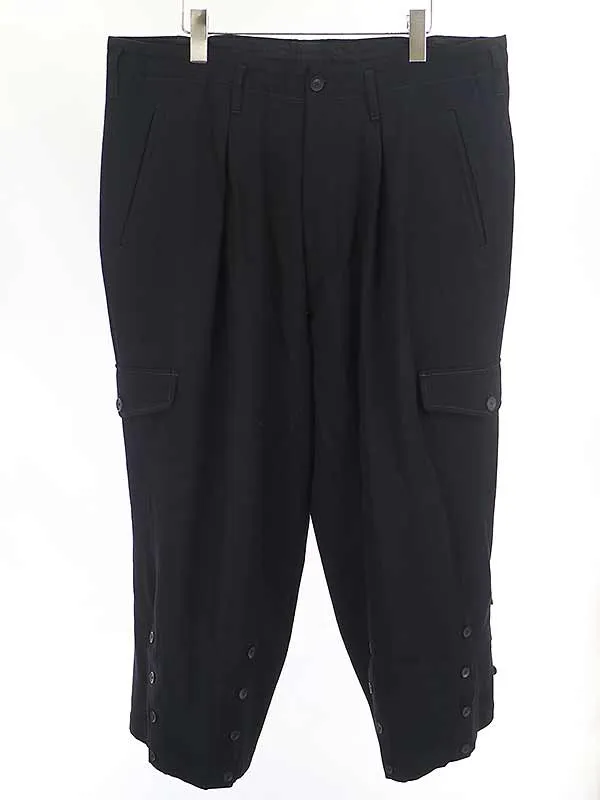 Yohji Yamamoto ヨウジヤマモトプールオム 19AW ウールカーゴパンツ