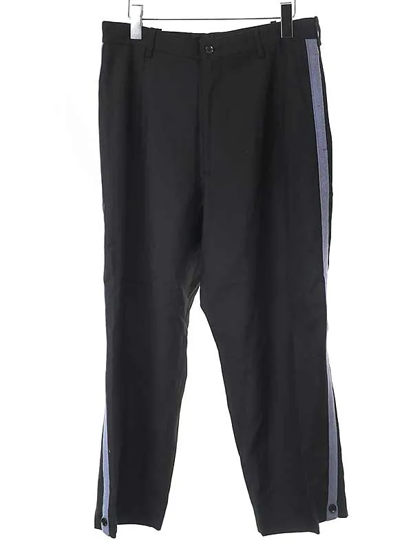 Yohji Yamamoto ヨウジヤマモト プールオム 2001AW ギャングスター期 サイドラインウールパンツ
