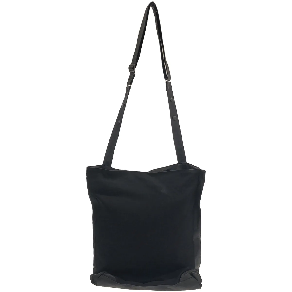 Yohji Yamamoto ヨウジヤマモト プールオム 20AW レザーコンビ レーヨンショルダーバッグ