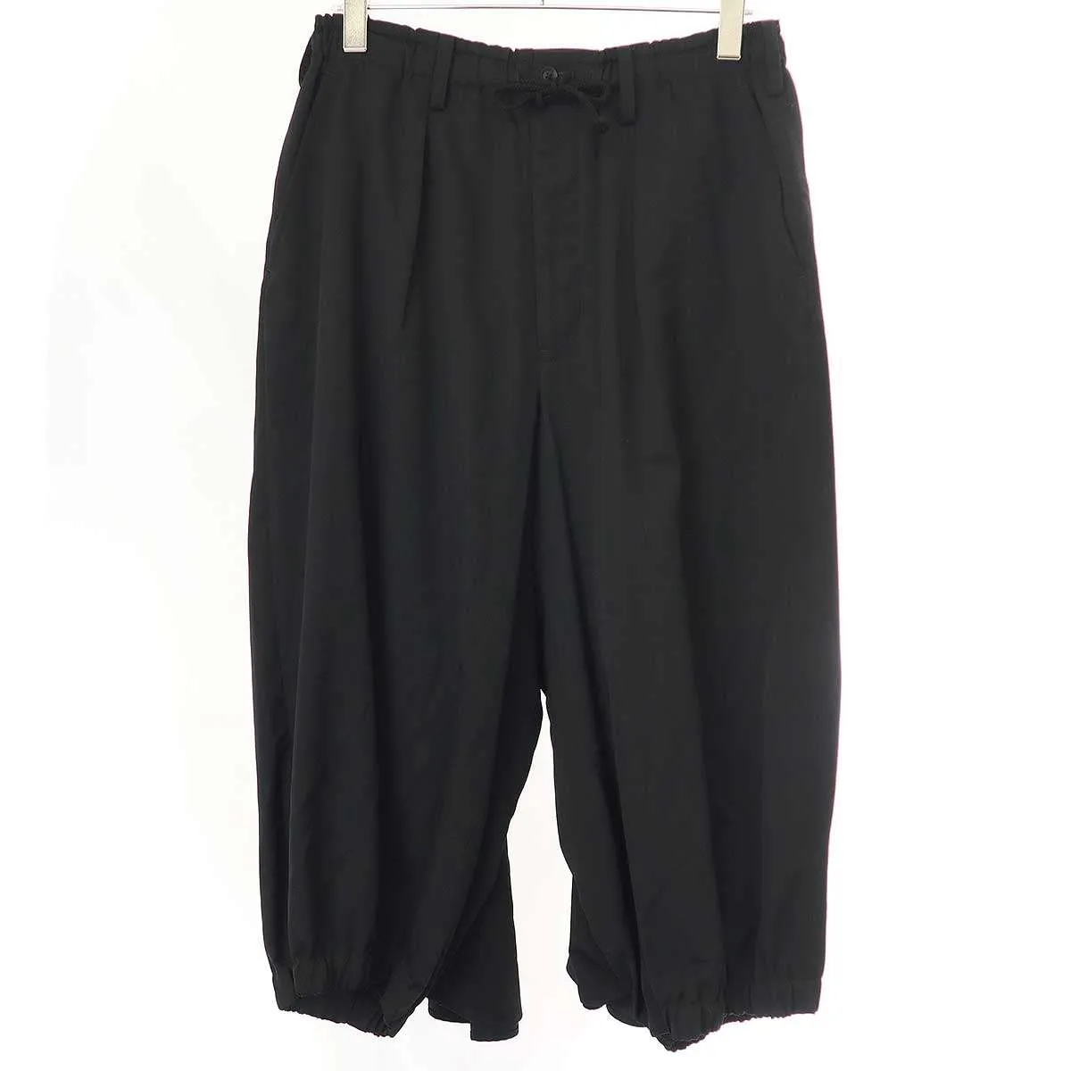 Yohji Yamamoto ヨウジヤマモト プールオム 19SS シワギャバジンカラスパンツ