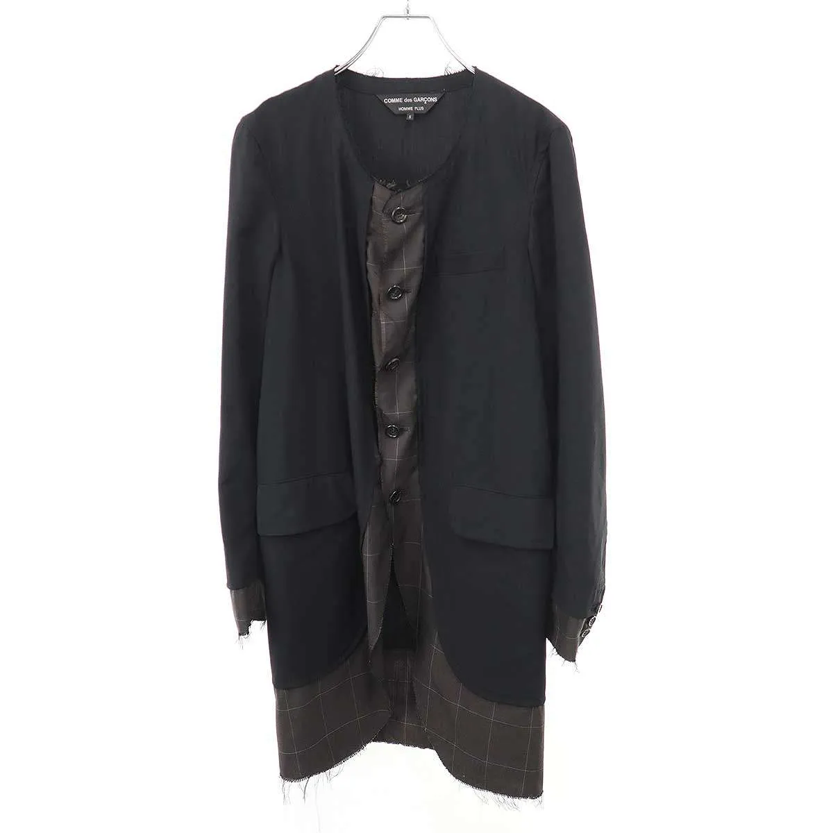 COMME des GARCONS コム デギャルソンオムプリュス 17SS ドッキングカットオフノーカラージャケット PS-J02