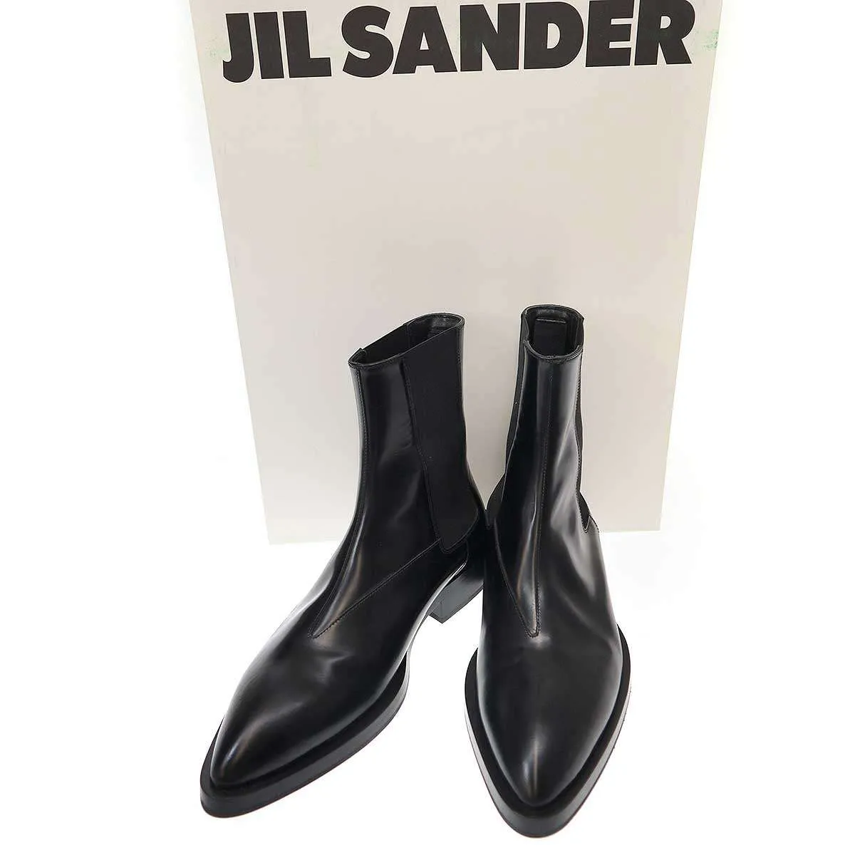 JIL SANDER ジルサンダー レザーチェルシーブーツ