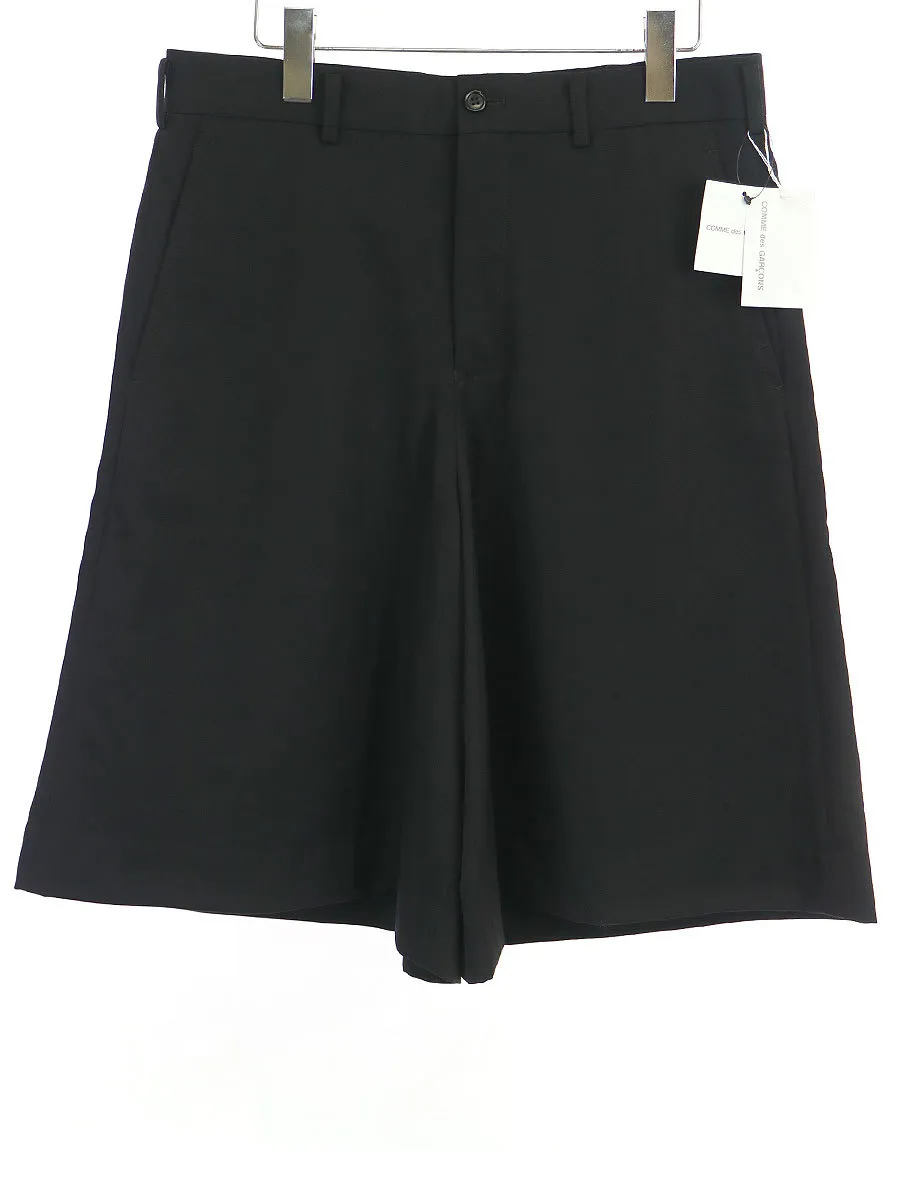 COMME des GARCONS コムデギャルソン 19AW ウールギャバジンワイドショートパンツ