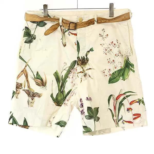 Paul Harnden ポールハーデン Botanical Moss ボタニカルモスベルテッドショートパンツ