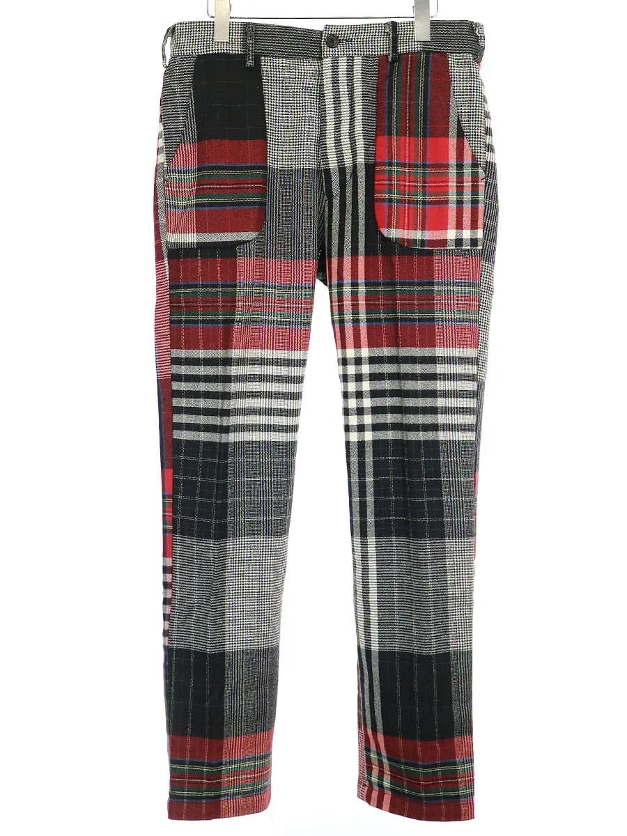 Engineered Garments エンジニアードガーメンツ 13AW IRVING PANT パッチワークウールチェックパンツ