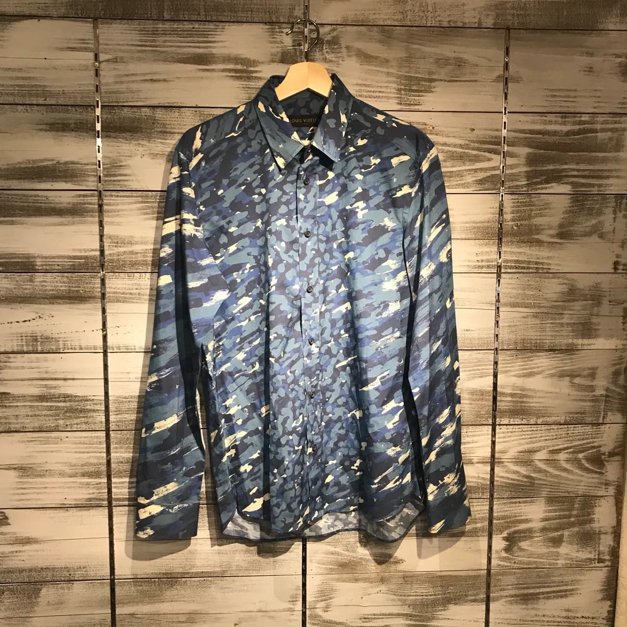 LOUIS VUITTON LOUIS VUITTON 16SS カモフラージュモノグラムシャツ