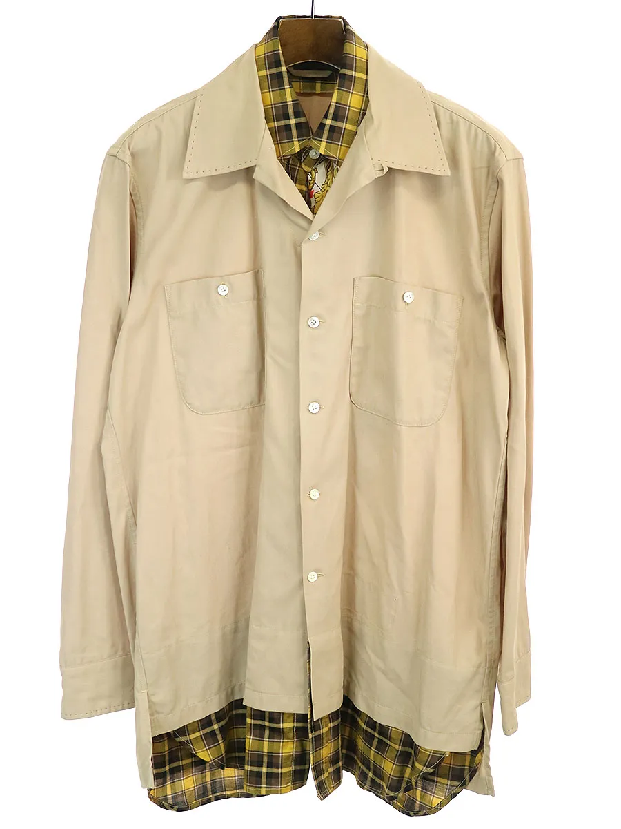 Maison MIHARA YASUHIRO メゾン ミハラヤスヒロ スカーフドッキングレイヤードシャツ