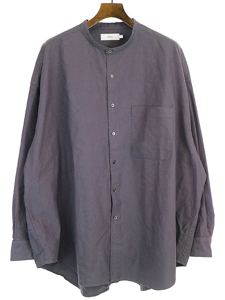 Graphpaper グラフペーパー Oxford Oversized Band Collar Shirt オーバーサイズバンドカラーシャツ