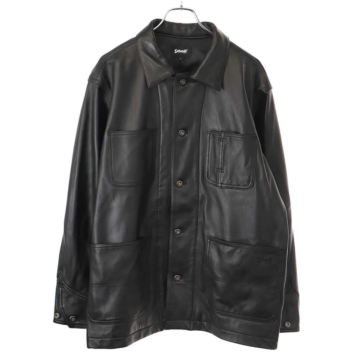 Schott ショット LAMB LEATHER COVERALL JACKET ラムレザーカバーオールジャケット 782-3950079