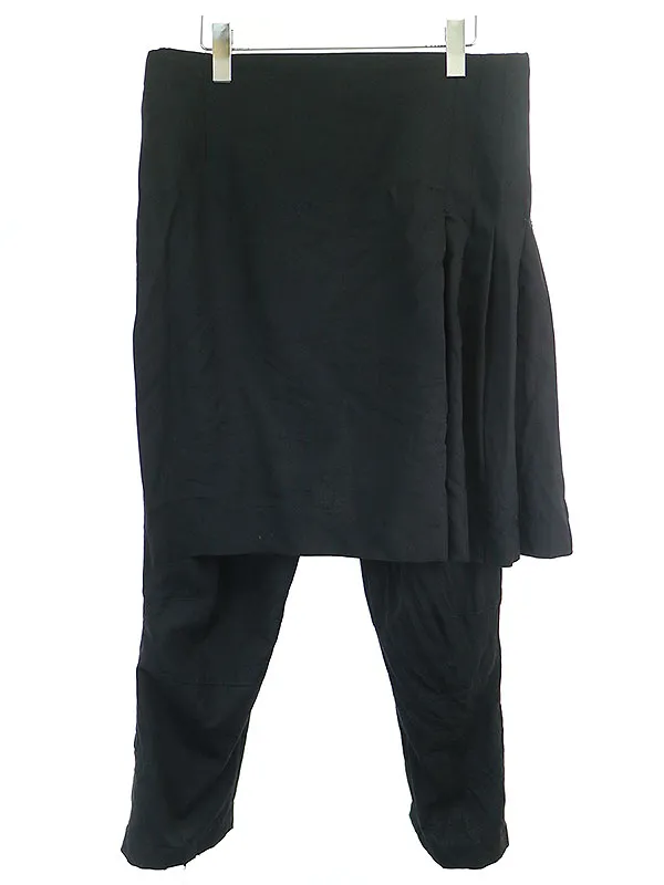 COMME des GARCONS ブラック コムデギャルソン 13AW ウールラップスカートパンツ
