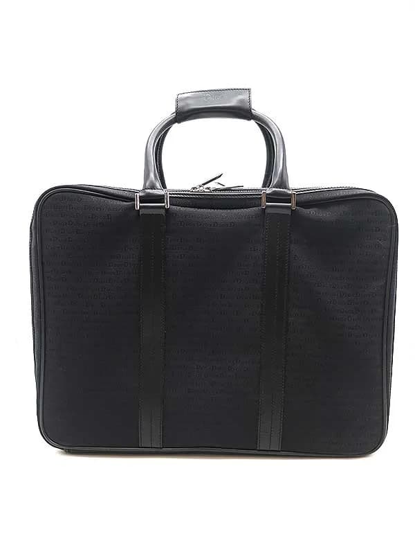 Dior HOMME ディオールオム レザーコンビ ロゴ 2WAY ラージ ブリーフケース ビジネスバッグ