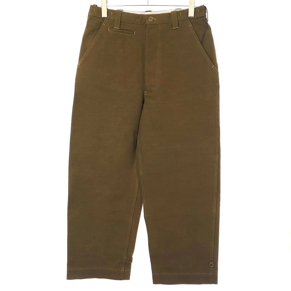 A.PRESSE ア プレッセ 22AW Motorcycle Trousers モーターサイクルトラウザーパンツ オリーブ