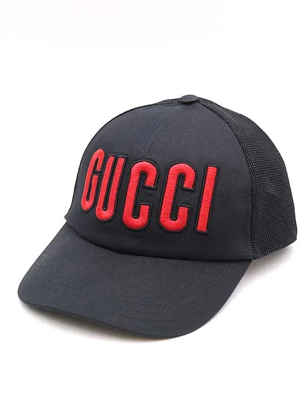 GUCCI グッチ 22SS ロゴパッチベースボールキャップ