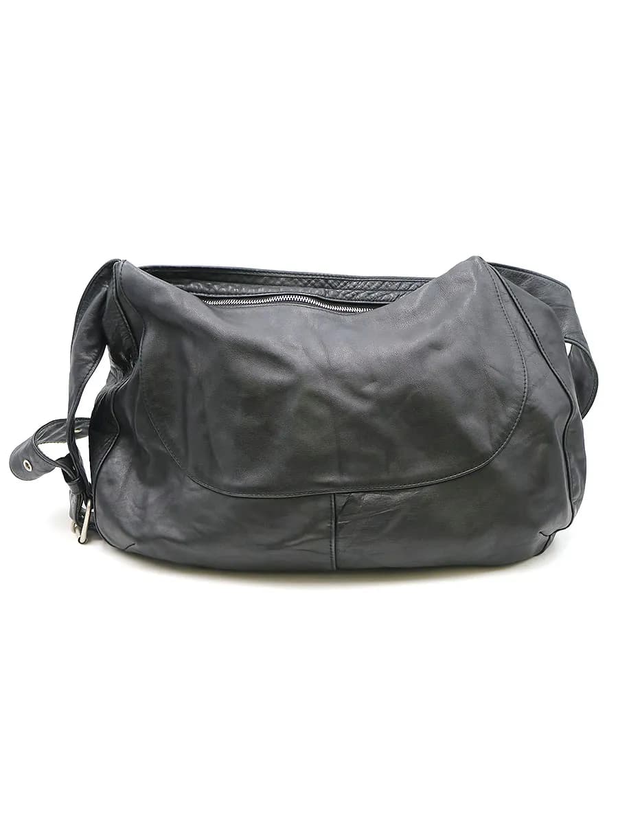 Yohji Yamamoto ヨウジヤマモト ファム カウレザーショルダーバッグ